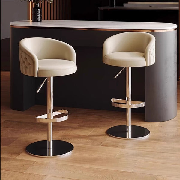 Modern Minimalist Swivel Bar Stool – Adjustable & Nordic Style Counter Chair