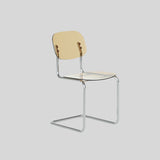 Modern Transparent Acrylic Dining Chair – Minimalist Cantilever Design with Chrome Frame