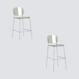 Modern Y2K Acrylic Bar Stool – Transparent High Stool with Metal Frame for Cafés, Bubble Tea Shops & Stylish Interiors