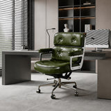 Robin Executive Chair | Leather Swivel with Adjustable Height