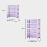 Kids Display Storage Cabinet - Steel Frame with Tempered Glass Doors & Customizable Knobs