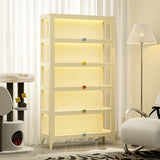 Steel Frame Tempered Glass Display Cabinet | Flip-Up Doors | Removable Legs