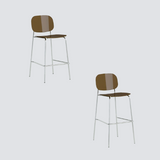 Modern Y2K Acrylic Bar Stool – Transparent High Stool with Metal Frame for Cafés, Bubble Tea Shops & Stylish Interiors