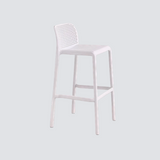 Modern Hollow-Back PP Bar Stool – Ergonomic High Chair with Breathable Raindrop Design, Multi-Colour Options for Bars, Cafés & Home Kitchen Islands