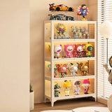 Steel Frame Tempered Glass Display Cabinet | Flip-Up Doors | Removable Legs
