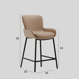 Light Luxury Leather Bar Chair Home Modern Simple Bar Chair High Stool Kitchen Island Table Chair Bar Stool Bar Chair