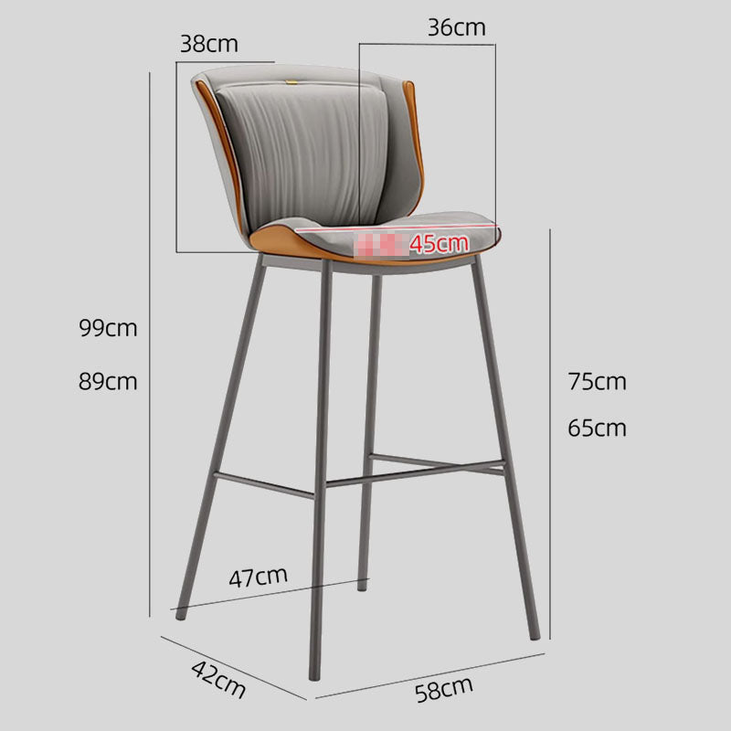 Design Nordic Bar Chair Kitchen Salon Modern Island Manicure Chair Counter High Taburete Alto Cadeira Sillas Furniture