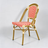 French Rattan Outdoor Chair | Weatherproof Wicker Cafe & Patio Bistro Chair