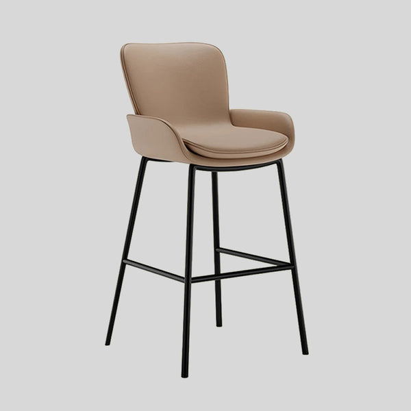 Light Luxury Leather Bar Chair Home Modern Simple Bar Chair High Stool Kitchen Island Table Chair Bar Stool Bar Chair