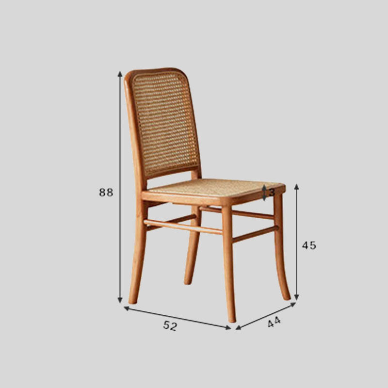 Mid-Century Modern Rattan Dining Chair