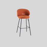 Fashionable Bar Chair Nordic Iron High Stool Bar Front Desk High Chair with Backrest Counter Height Barstool