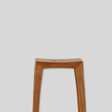 Minimalist Solid Wood Bar Stool for Modern Interiors