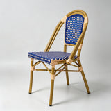 French Rattan Outdoor Chair | Weatherproof Wicker Cafe & Patio Bistro Chair