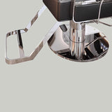 Luxury Reclining Salon Chair with Gold or Chrome Base