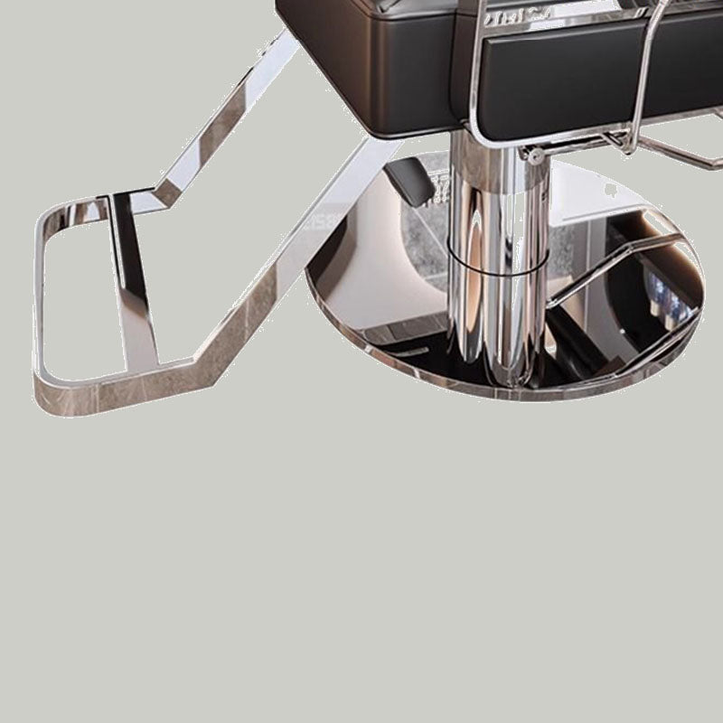 Luxury Reclining Salon Chair with Gold or Chrome Base