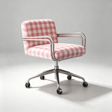 Modern Fabric Swivel Office Chair | Fixed Armrests, 360° Swivel, 150kg Rated