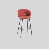 Fashionable Bar Chair Nordic Iron High Stool Bar Front Desk High Chair with Backrest Counter Height Barstool