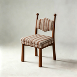Mid-Century Modern Dining Chair | Solid Ash Wood & Upholstered Accent Chair