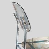 Vibrant Acrylic Bar Stool with Chrome Frame for Modern Interiors