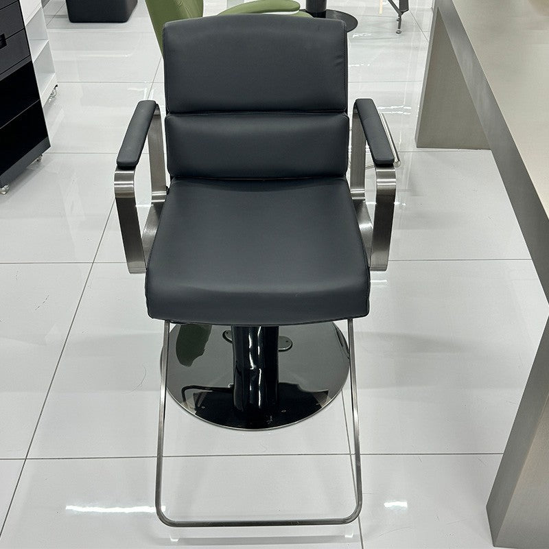 Modern Stainless Steel Salon Chair – Hydraulic Barber & Beauty Studio Seating