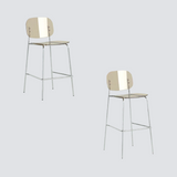 Modern Y2K Acrylic Bar Stool – Transparent High Stool with Metal Frame for Cafés, Bubble Tea Shops & Stylish Interiors