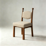 Mid-Century Modern Dining Chair | Solid Ash Wood & Upholstered Accent Chair