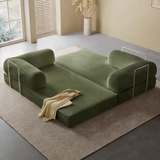 Multi-Form Chill Sofa | 5-in-1 Convertible Sofa Bed, 55D Foam, Stainless Steel Frame
