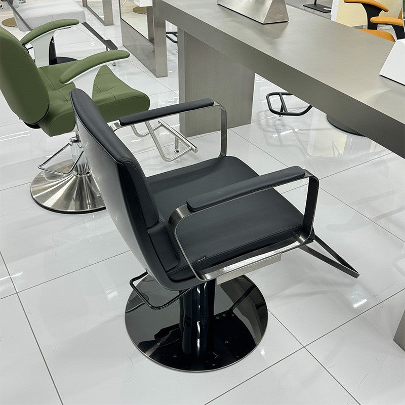 Modern Stainless Steel Salon Chair – Hydraulic Barber & Beauty Studio Seating