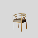 Modern Luxe Gold-Framed Dining Chair