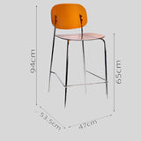 Vibrant Acrylic Bar Stool with Chrome Frame for Modern Interiors