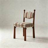 Mid-Century Modern Dining Chair | Solid Ash Wood & Upholstered Accent Chair