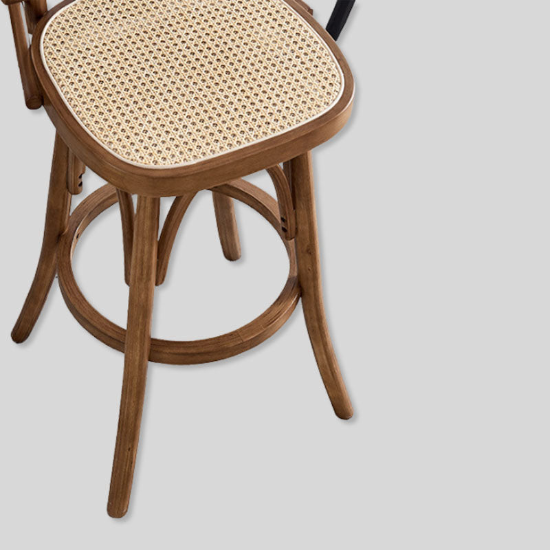 Swivel Chair Furniture Supplier Retro Solid Wood Swivel Bar Stool Bar Chair with Arms for Hotel/bar/ Restaurant