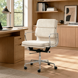 Italian-Style Minimalist Chenille Office Chair
