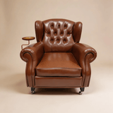 1919 Vintage Leather Cigar Chair - StoolTopia