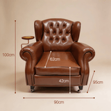 1919 Vintage Leather Cigar Chair - StoolTopia
