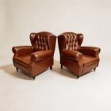 1919 Vintage Leather Cigar Chair - StoolTopia