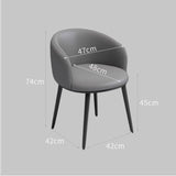 Modern Grey Leather Armchair - Sleek Design and Ultimate Comfort