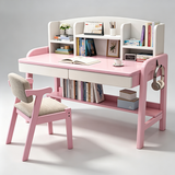 Kids Study Desk and Chair Set - Solid Wood Minimalist Design for Children