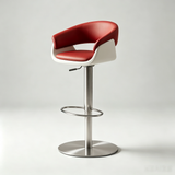Luxury Swivel Bar Stool | Height Adjustable | Stainless Steel Base