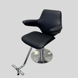 Contemporary Wing-Back Salon Chair – Hydraulic Stylist & Barber Studio Seating