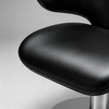 Contemporary Wing-Back Salon Chair – Hydraulic Stylist & Barber Studio Seating