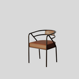 Modern Luxe Gold-Framed Dining Chair
