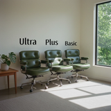 Robin Executive Leather Office Chair - Mid-Century Modern