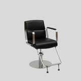 Modern Stainless Steel Salon Chair – Hydraulic Barber & Beauty Studio Seating