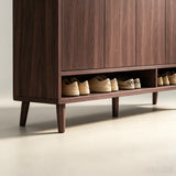 Nordic Storage Cabinet - Solid Wood Door | Minimalist Sideboard