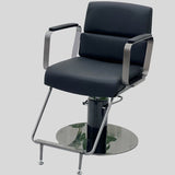Modern Stainless Steel Salon Chair – Hydraulic Barber & Beauty Studio Seating