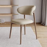 Contemporary Faux Leather Dining Chair - Elegant and Comfortable Seating