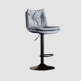 Nordic Swivel Bar Stool - Adjustable Height Leather Counter Stool