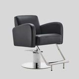 Modern Heavy-Duty Salon Chair – Hydraulic Height Adjustment, Armrest Support, Premium Leatherette