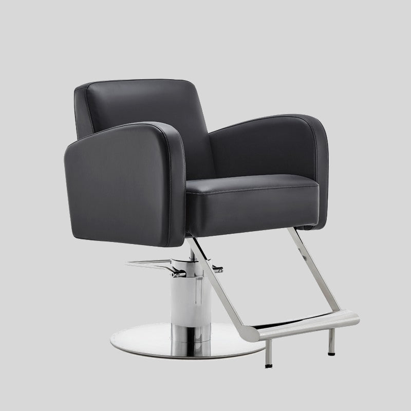 Modern Heavy-Duty Salon Chair – Hydraulic Height Adjustment, Armrest Support, Premium Leatherette